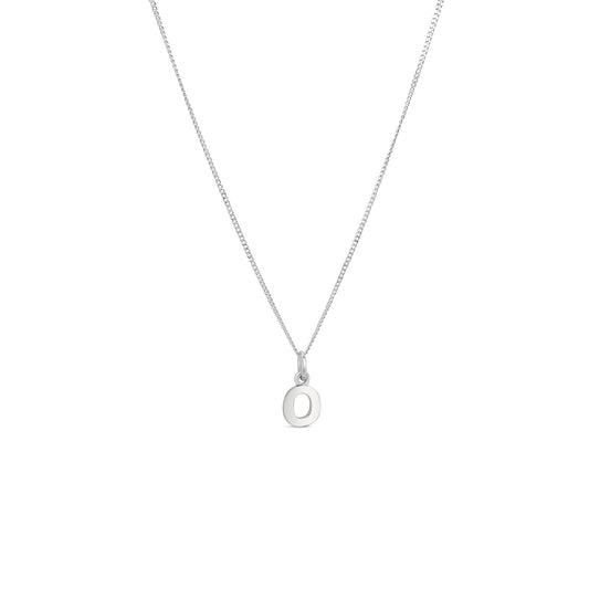 Sterling Silver Letter O Pendant