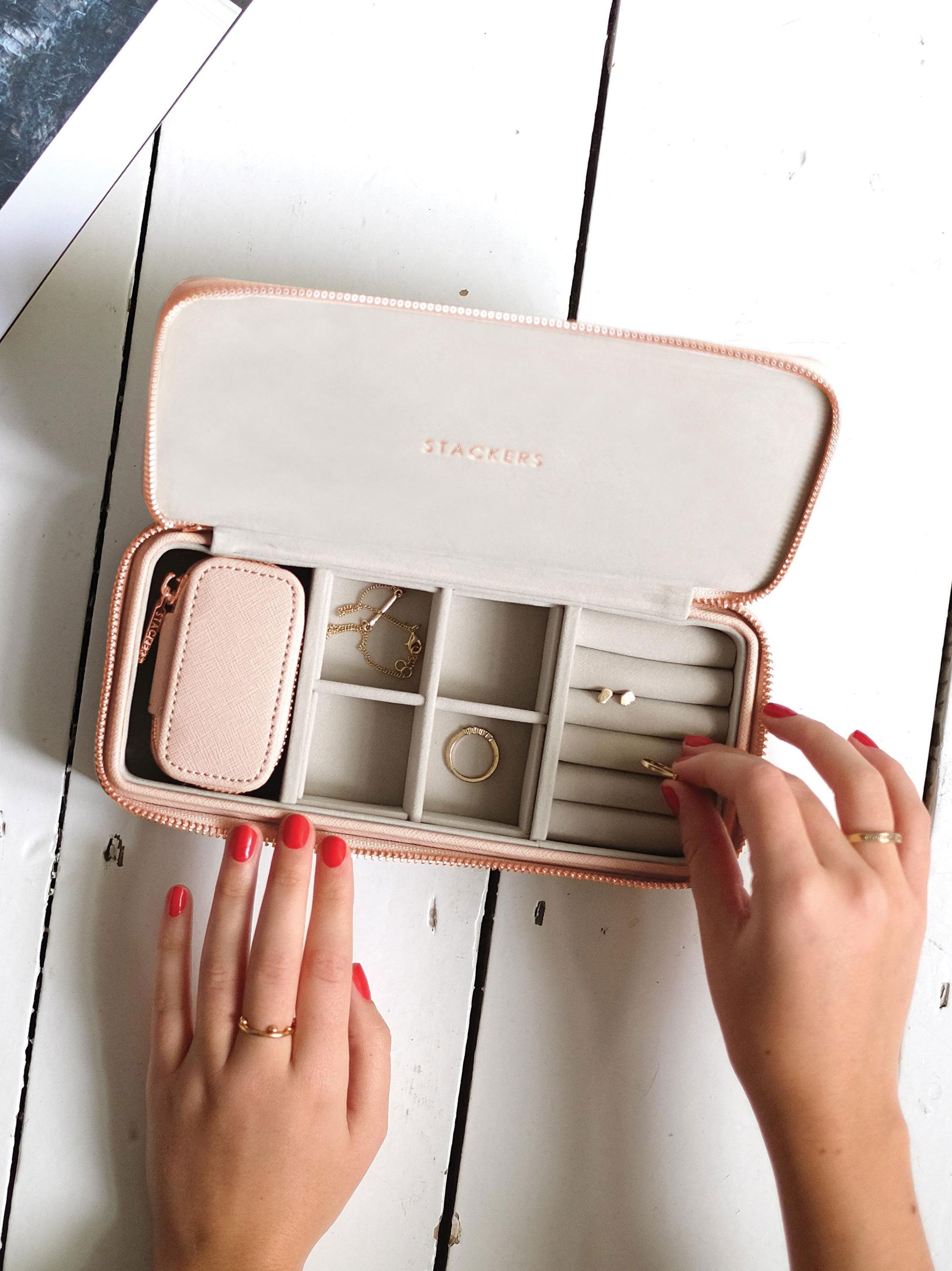 Blush Large Travel Jewellery Box