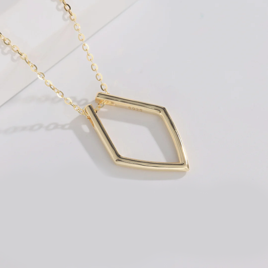 18k Gold Plated Sterling Silver RingSafe Necklace