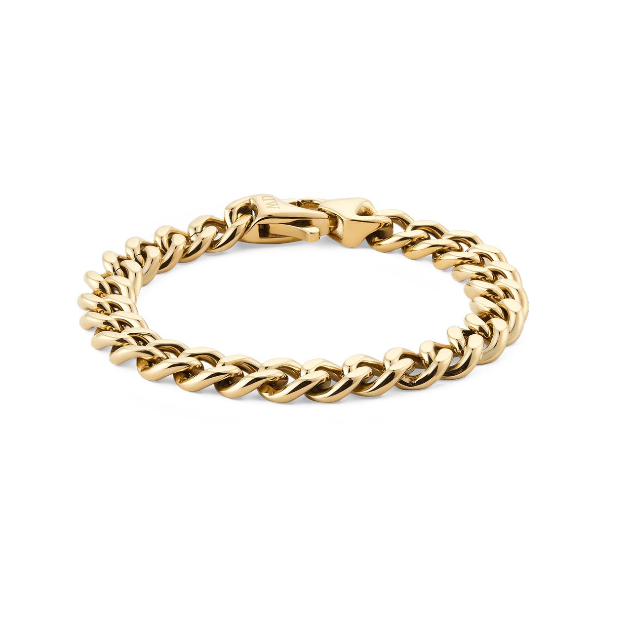 Ellipse Cuban Chain 20.5cm Bracelet Gold