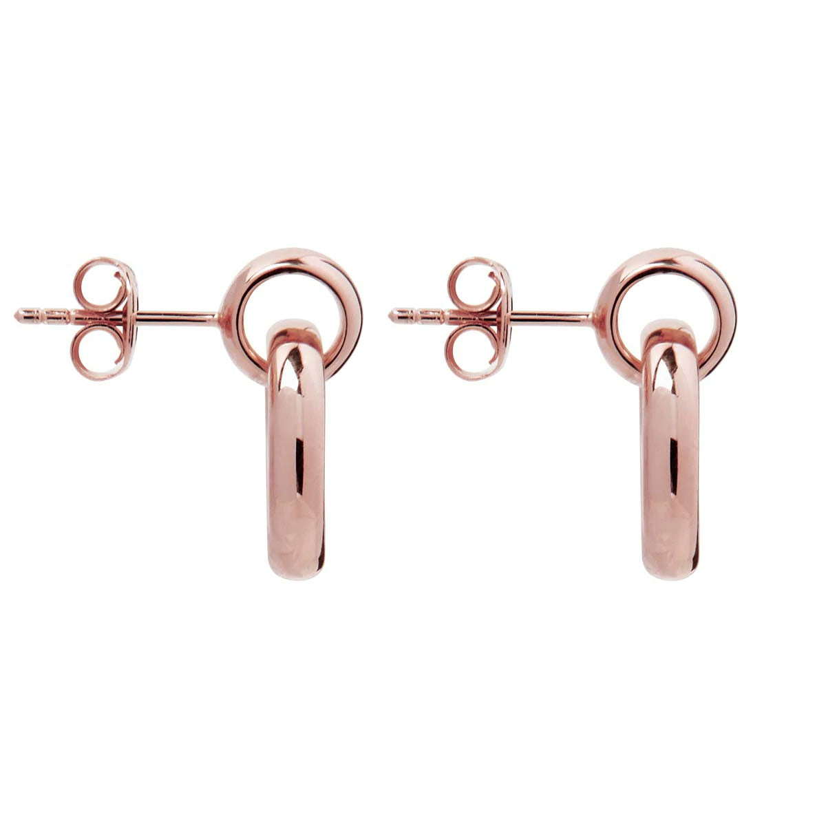 Roma Stud Earrings - Rose Gold Plated
