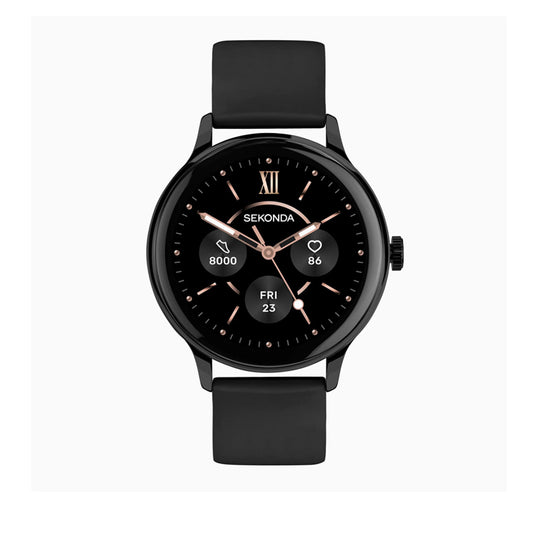 Sekonda Flex Plus Smart Calling Watch | Black Alloy Case & Black Silicone Strap | 40666