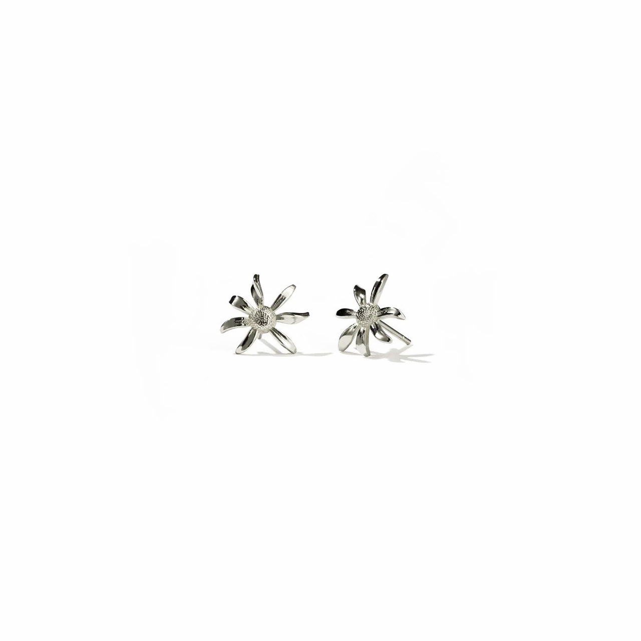 Sterling Silver Daisy Stud Earrings