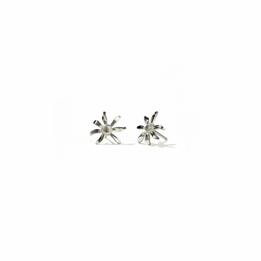 Sterling Silver Daisy Stud Earrings