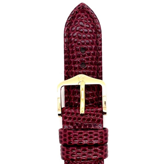 Rainbow - 18mm Burgundy Medium Leather Watch Strap