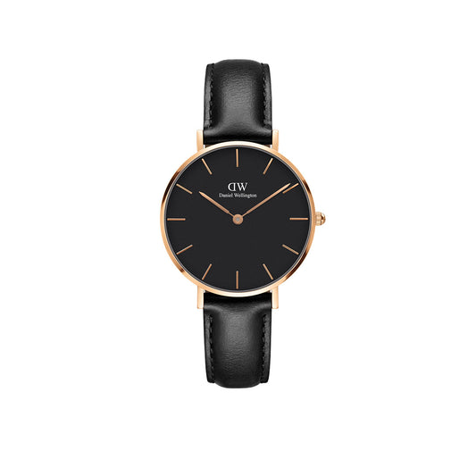 Petite 32mm Sheffield - Black & Rose Gold Watch
