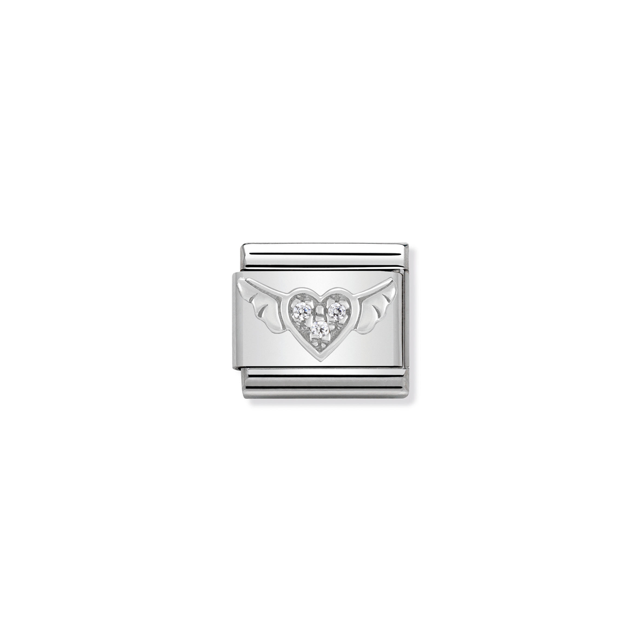 Composable Classic Link 330304/12 Winged Heart in Silver