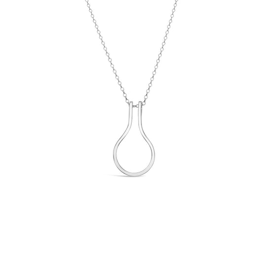 Sterling Silver Round Ring Holder Necklace