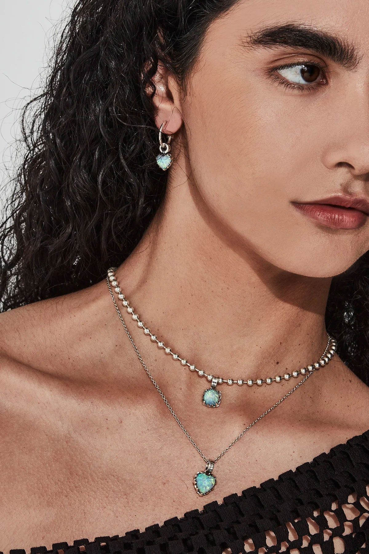 Love Claw Anchor Earrings Bello Opal