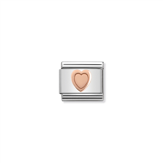 Composable Classic Link 430104/03 Rose Gold Engraved Heart