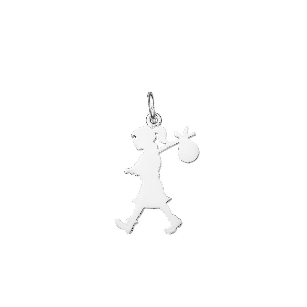 Sterling Silver Runaway Girl (Large) Charm