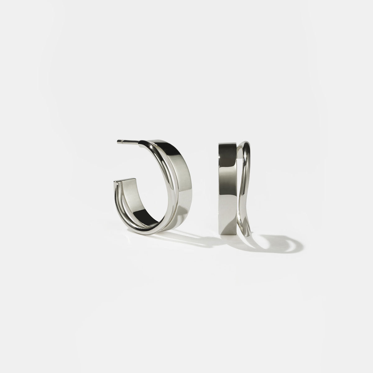 Bliss Hoops Medium Sterling Silver