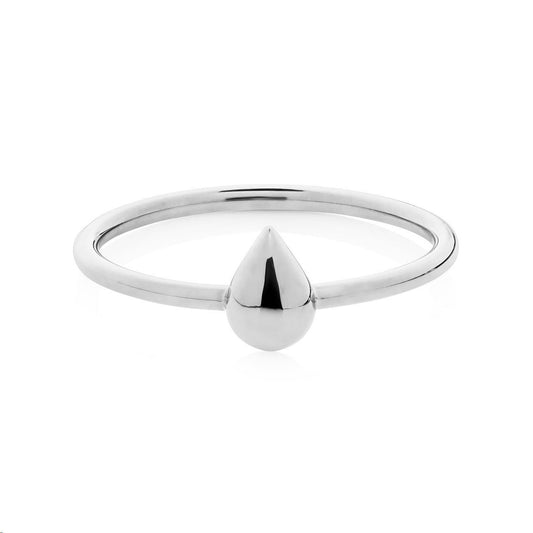 Sterling Silver Droplet Ring