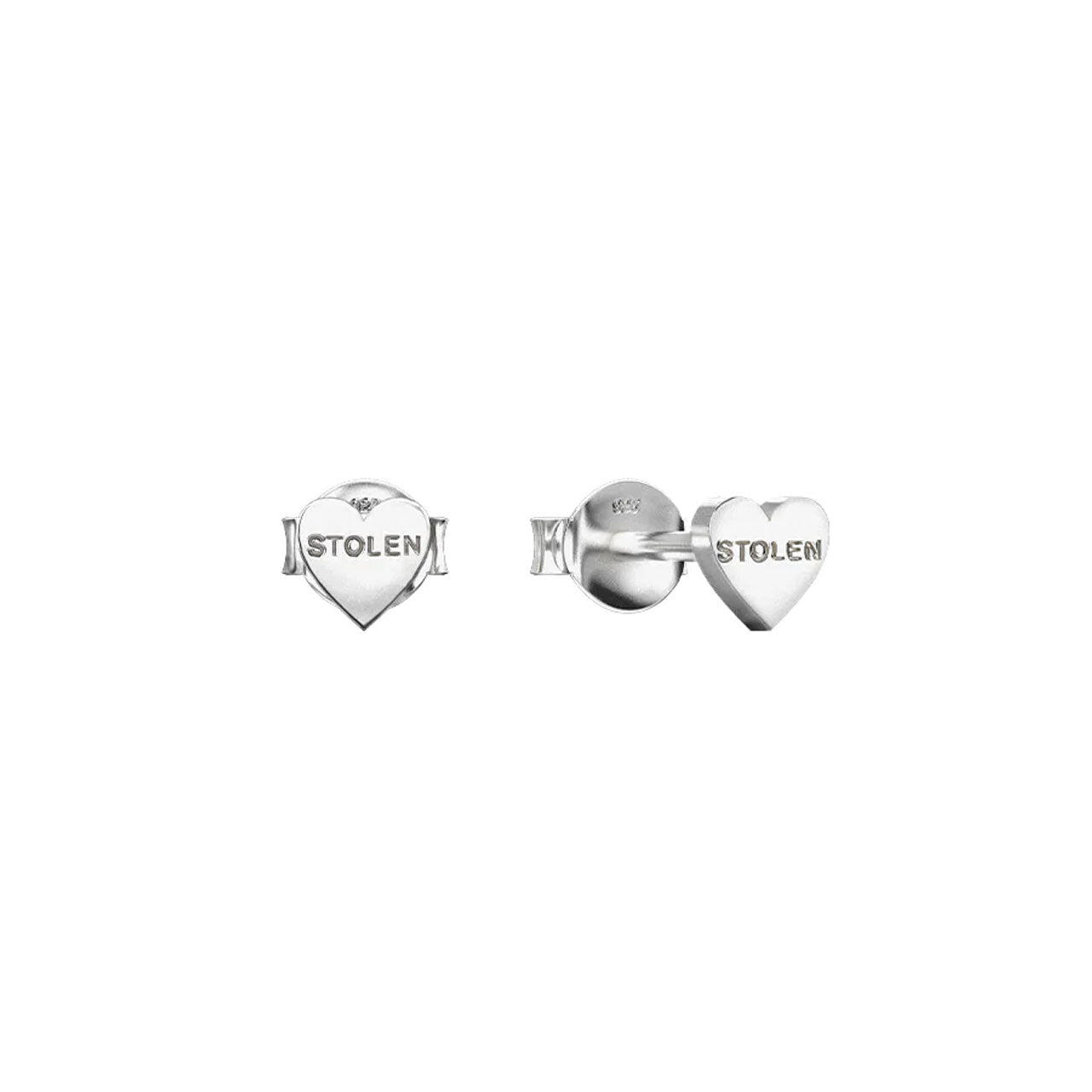 Tiny Stolen Heart Earrings