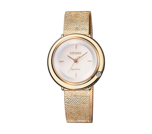 Citizen EM064DC-82D - Gold Ladies Eco-Drive Ambulinal Watch