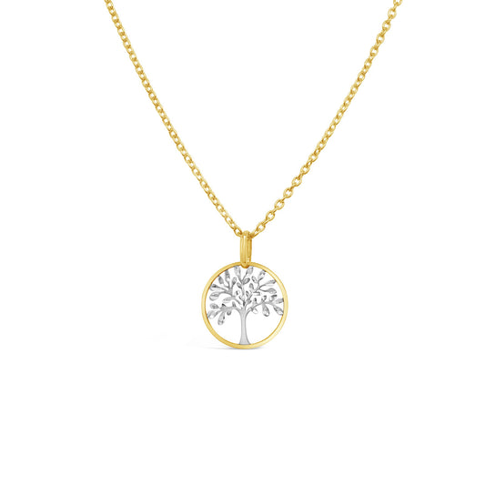 9k Yellow Gold Tree of Life Necklace