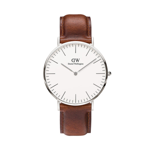 Classic 40mm St Mawes - Silver & White Watch