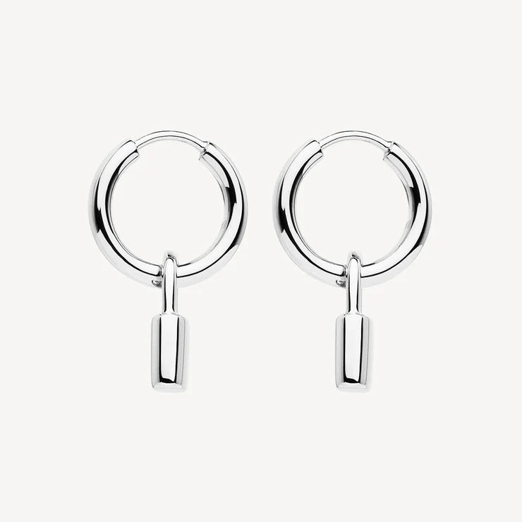 Love Lock Huggie Earrings