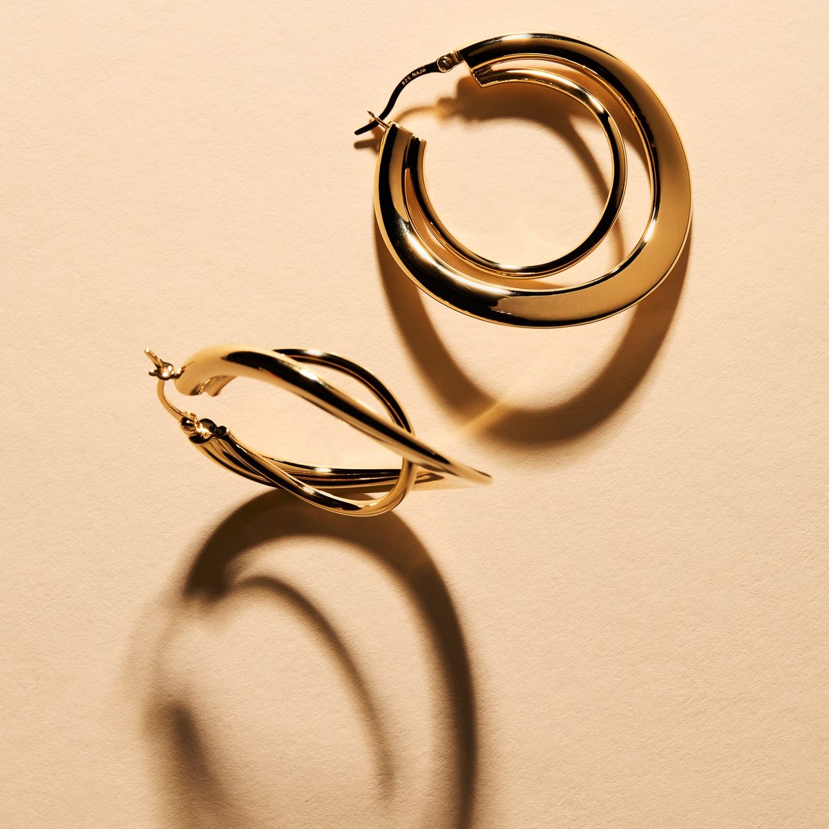 Strudel Hoop - Gold Plated