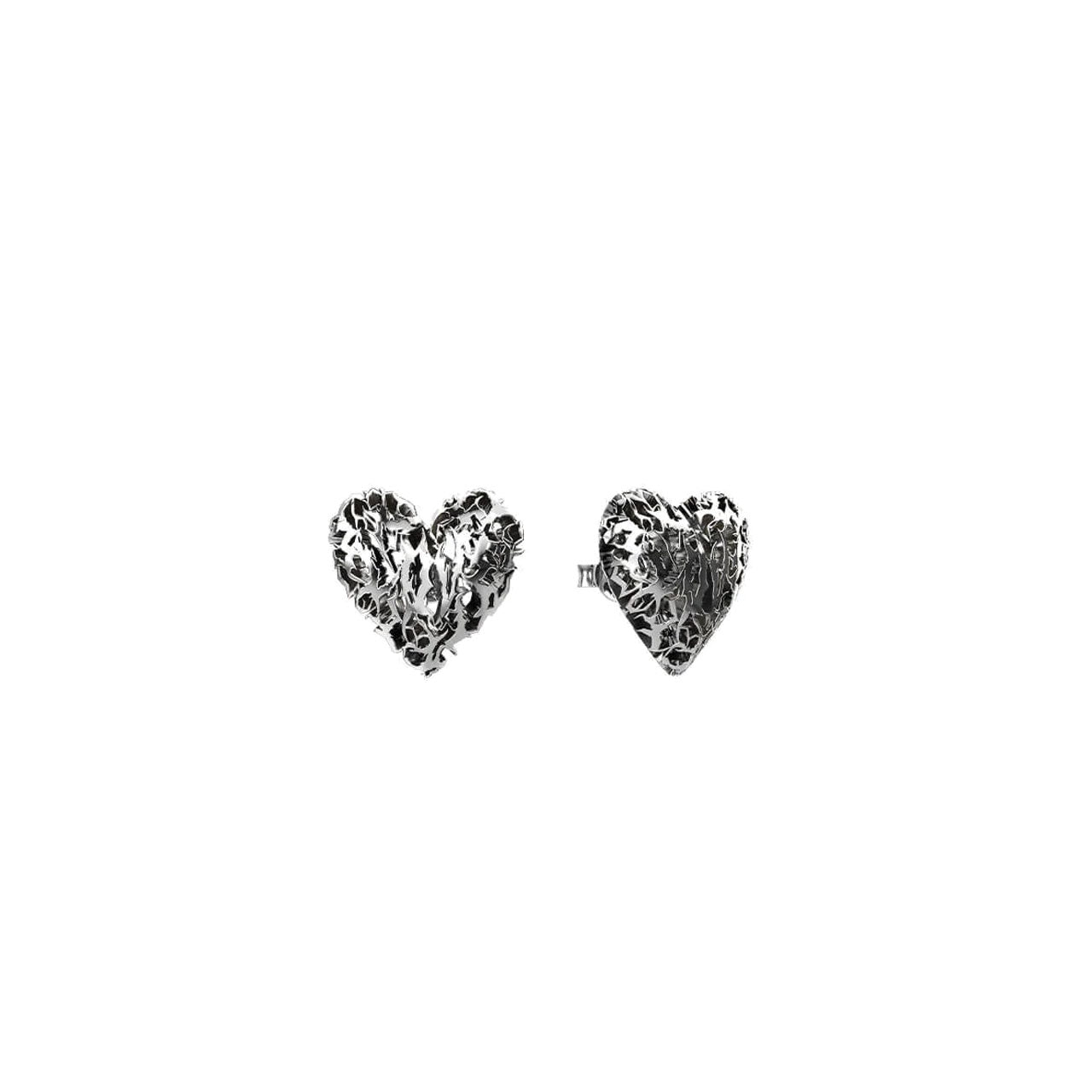 Death Metal Hearts Earrings
