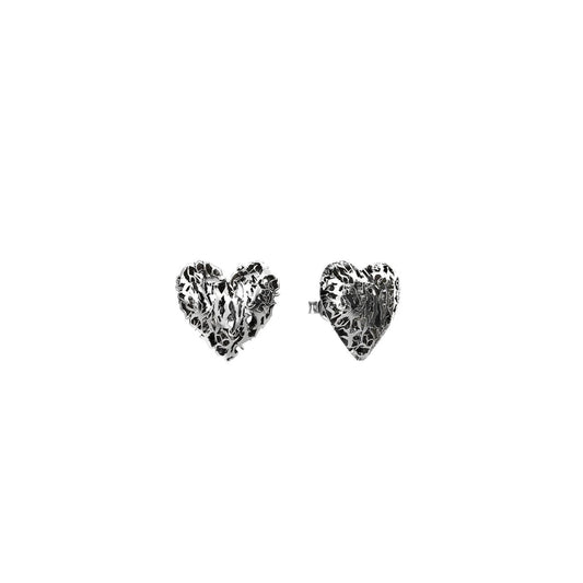 Death Metal Hearts Earrings