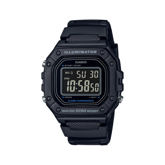 Black Mens Digital Illuminator Watch - W218H-1B