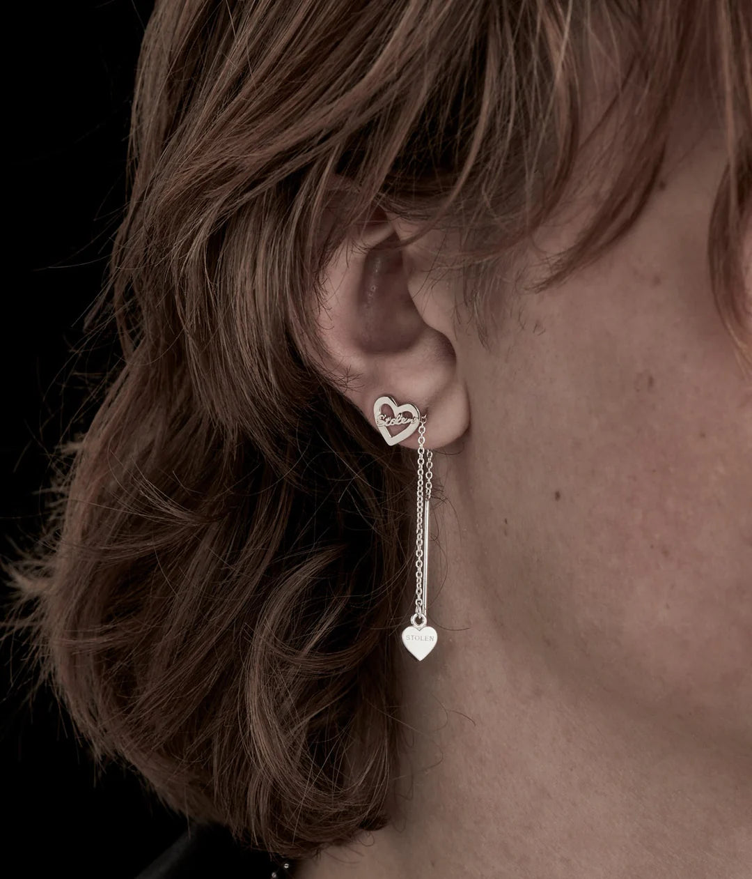 Falling Stolen Heart Earrings