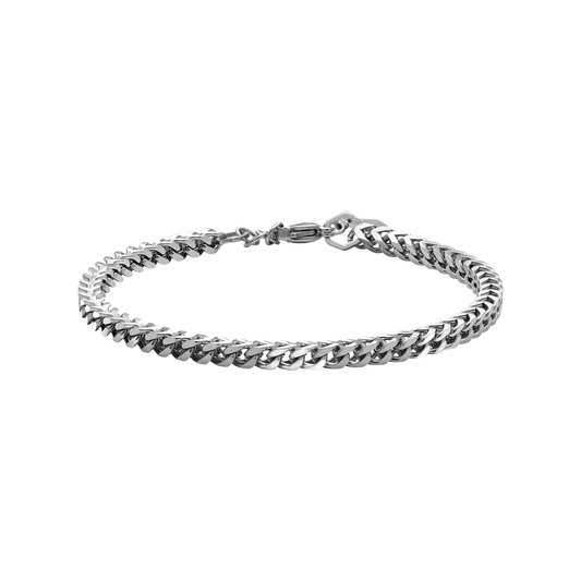 Major Polished Stainless Steel Mens 20.5cm Bracelet