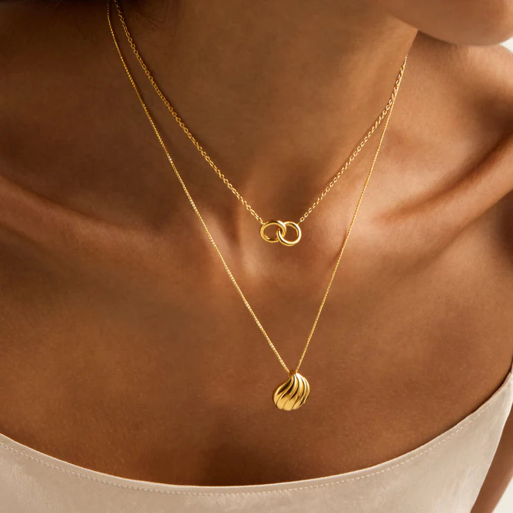 Embrace Necklace (42cm+ext) - Gold Plated