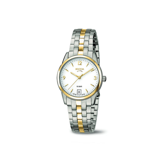 3272-04 - Two Tone Ladies Titanium Watch