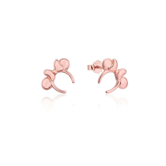 Disney - Precious Metal Minnie Mouse Headband Stud Earrings - Rose Gold