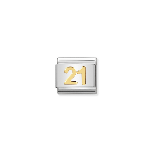 Composable Classic Link 030109/36 Number 21 in 18k Gold