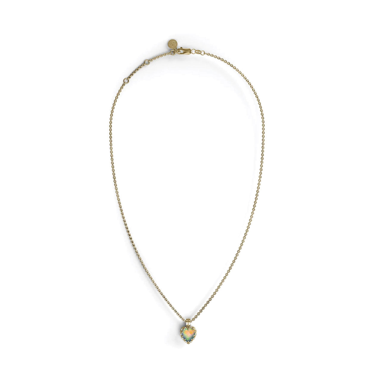 Love Claw Necklace Bello Opal - Gold Plated