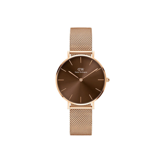 Petite 32mm Amber - Rose Gold & Brown Watch