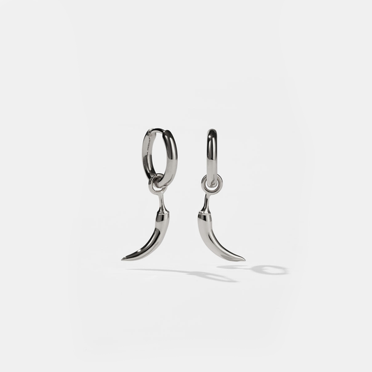 Sterling Silver Chilli Charm Earrings