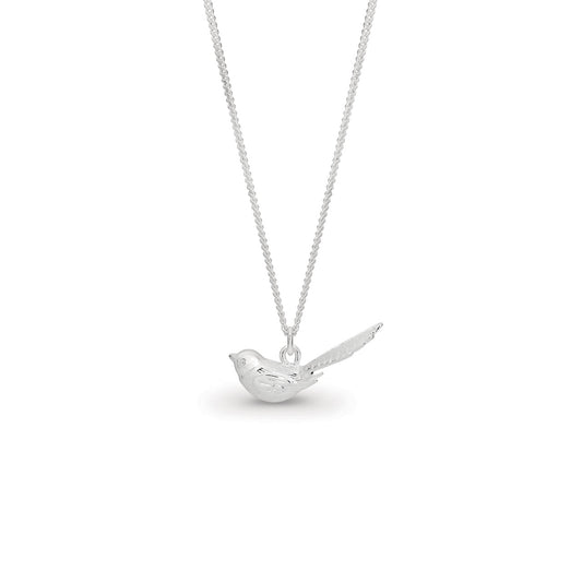Sterling Silver Memento Piwakawaka (Fantail) Pendant