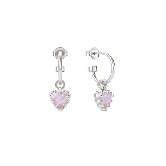 Love Claw Anchor Earrings - Pink Bello Opal