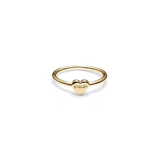 Baby Stolen Heart Ring - Gold Plated