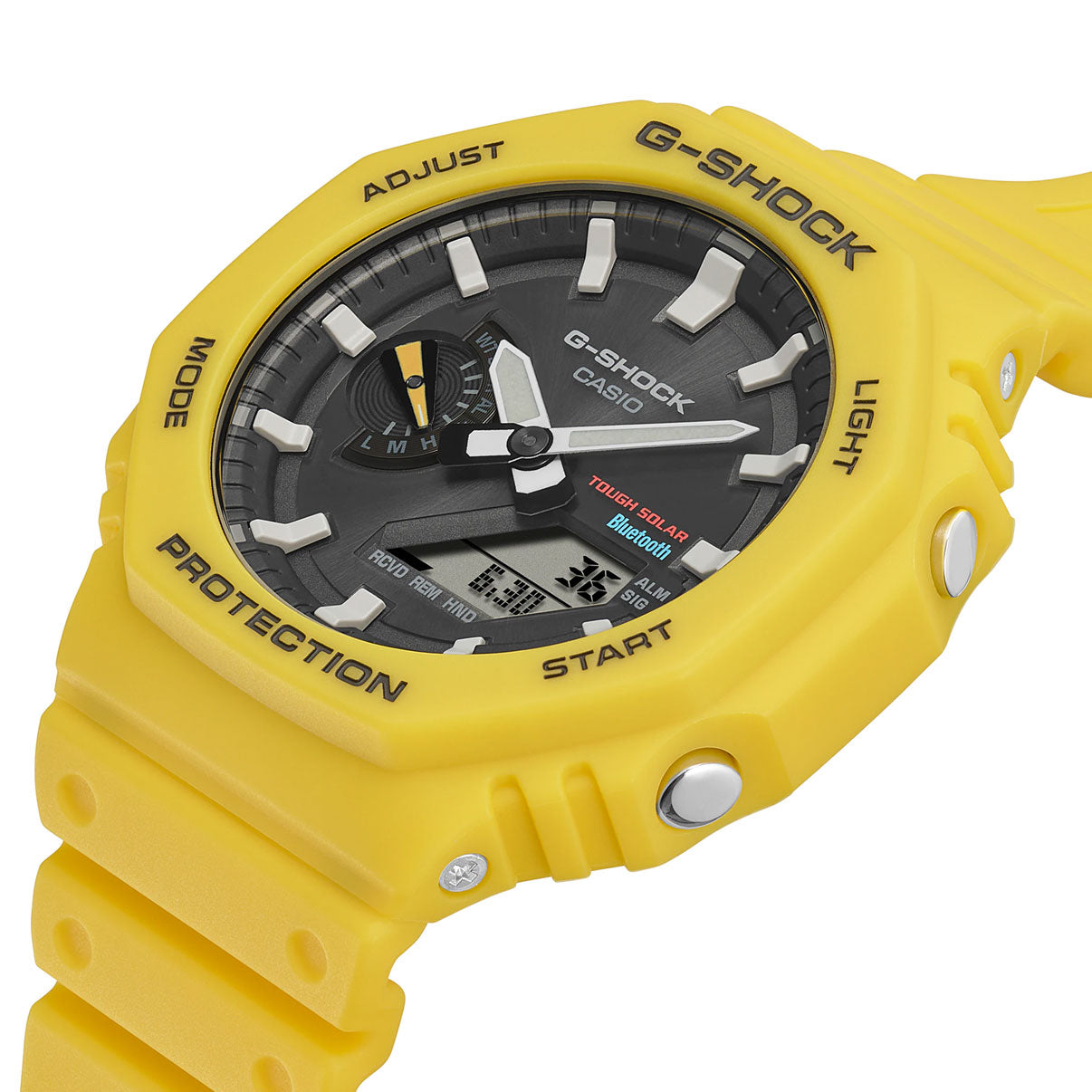 G-Shock Carbon Core Guard Tough Solar Slim Duo - Yellow - GA-B2100C-9A