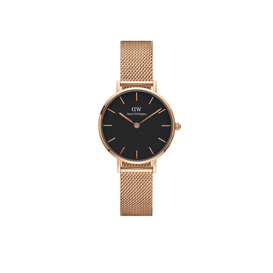 Petite 28mm Melrose - Rose Gold & Black Watch