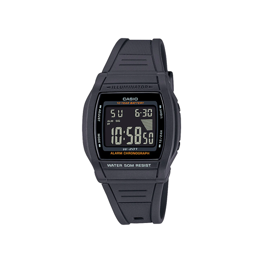 Casio Mens Grey Digital Sports Watch - W201-1B