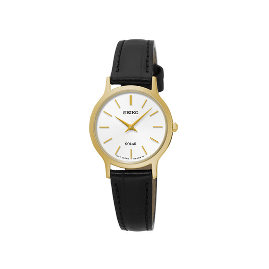 SUP300P - Ladies Solar Gold Plated Watch