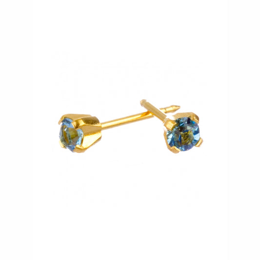 Gold Plated March 3mm Claw Studs