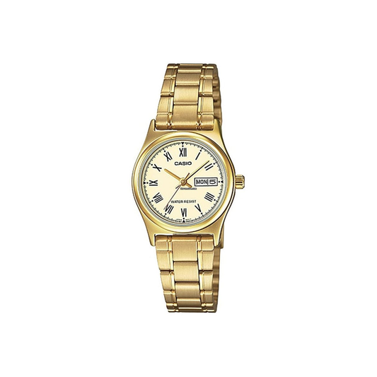 Ladies Analogue Gold Plated Watch - LTPV006G-7B