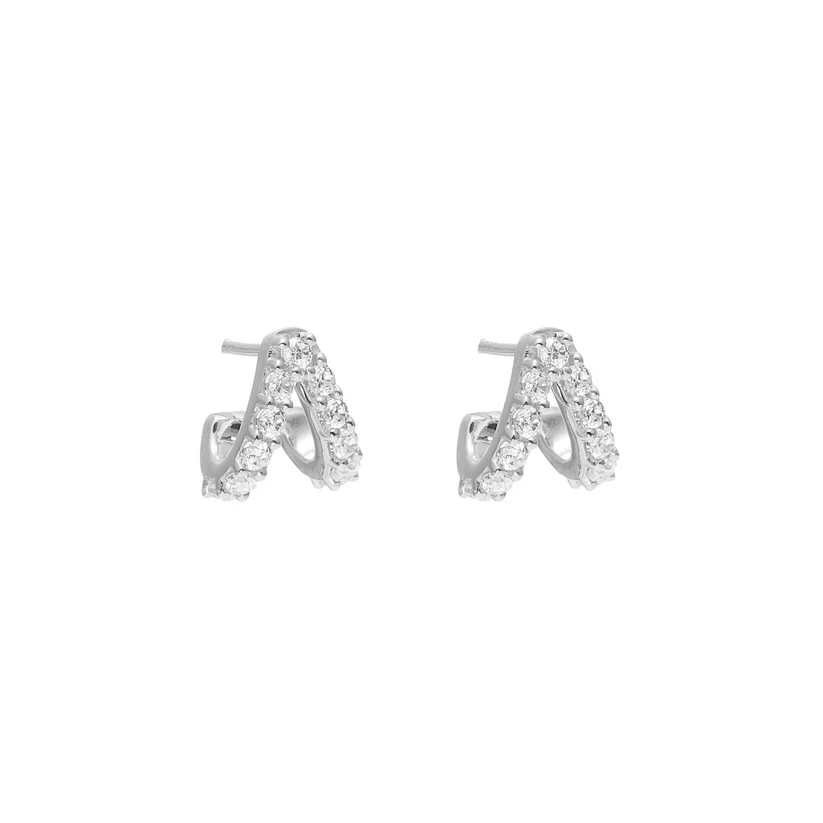 Aria Hoops (CZ/Silver)