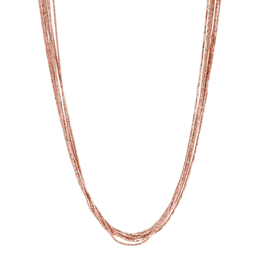 Como Multi-Strand Rose Necklace