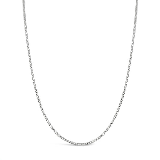 40cm Sterling Silver V514 Diamond Cut Curb Chain