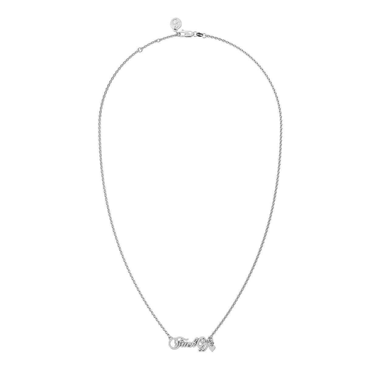 F*ck Off Script Necklace