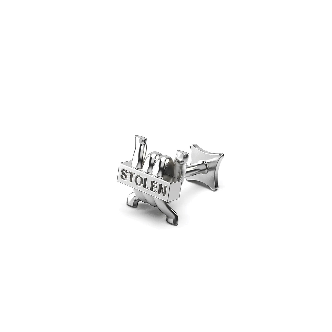 Stolen Barb Flat Back Single Earring
