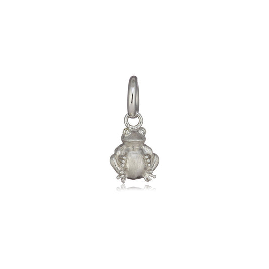 STORY by Kranz & Ziegler Silver Drop Frog Charm/Pendant